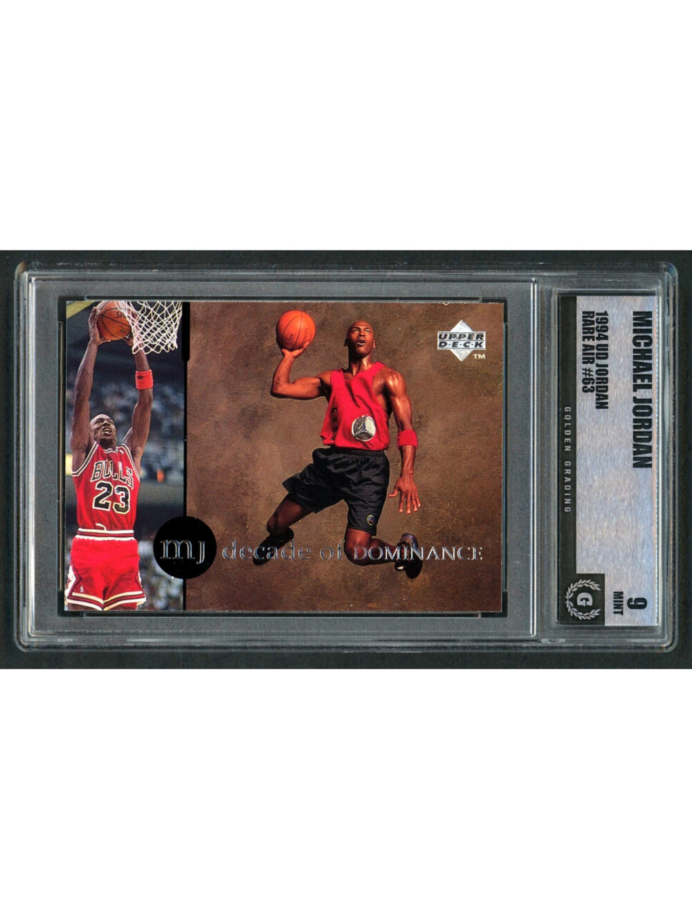1994 Upper Deck MJ Rare Air #63 Michael Jordan Bulls HOF Graded Mint 9